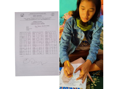 siswa melaksanakan US Daring Online