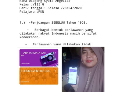 KBM Daring Online Ibu Tiara Permatasari, S.Pd.
